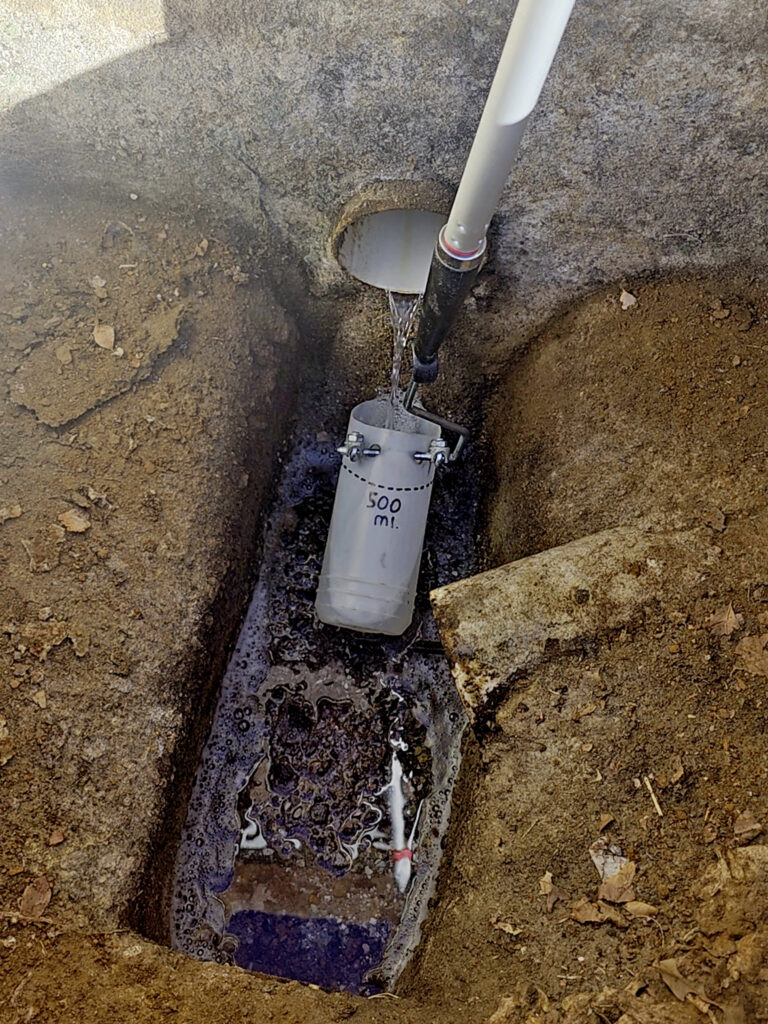 descarga agua residual